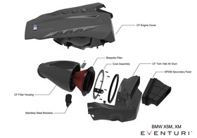 Intake system BMW F9X X5M / X6M / G09 XM / X5 M60i Eventuri  