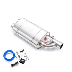 Tłumik przelotowy z zaworem podciśnieniowym EV03 76/300/P/L