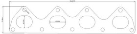 Exhaust Manifold Flange Honda H22 Prelude
