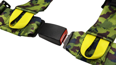Racing seat belts SLIDE V2 camo 4p 3" E4 