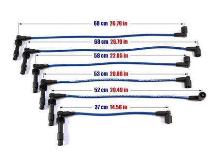 Ignition Leads Opel Calibra Vectra Omega Saab 900 2.5 3.0 V6 Blue