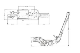 Hydrauliczny hamulec ręczny Professional Race Srebrny