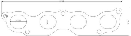 Exhaust Manifold Flange Honda K20A1 K20A3