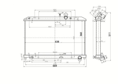 Sportowa chłodnica wody Mazda Rx-8 2004