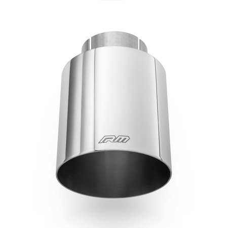 Straight polished stainless steel tip KPCP76/63 with clamp