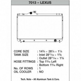 Radiator Lexus IS 300 3.0L CSF