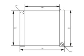 Universal Water Radiator 73x46.5x8cm