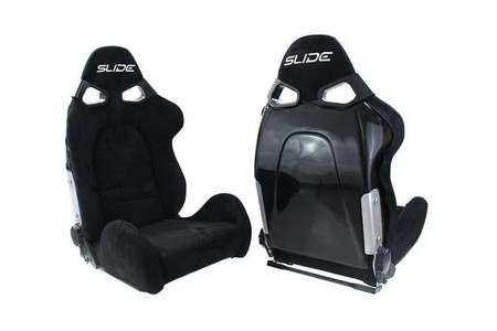 Racing seat SLIDE Cuga Suede Black