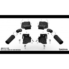 Układ dolotowy Mercedes-Benz AMG GT (C190) GT R (190.379), 2016+ 430kw / 585KM ARMASPEED
