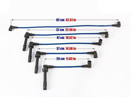 Przewody zapłonowe BMW M3 E30 2.3L 86-92 Niebieskie
