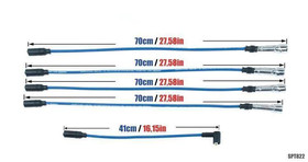 Przewody zapłonowe Audi A6 Coupe Carbiolet 1.8-2.8L 89-00 Niebieskie
