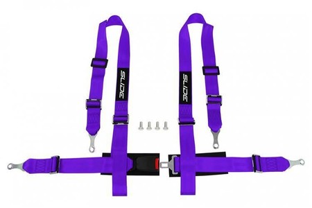 Racing seat belts SLIDE 4p 2" Purple