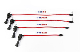 Ignition Leads Mitsubishi Eclipse II 4G63 4G63T 95-98 Red