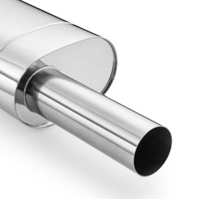 Universal elliptical muffler E203H with embossing