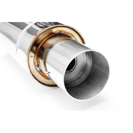 Round rear muffler TOK2 76/101/150/S with silencer