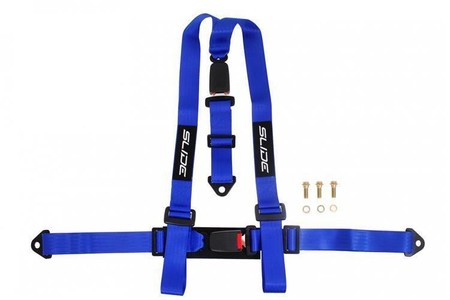 Racing seat belts SLIDE 3p 2" Blue