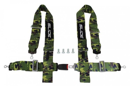 Racing seat belts SLIDE 4p 3" Camo