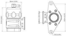 Blow Off Turbosmart Subaru WRX Forester 38mm Supersonic Czarny