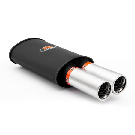 Sports silencer RM205 with two satin tips KPZS76/76DP