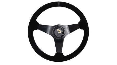 SLIDE steering wheel 350 mm suede black - 20 mm offset