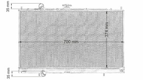Sportowa chłodnica wody Mitsubishi Evo 4-6