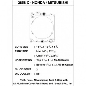 Radiator Acura Civic Mk5 1.5 CSF