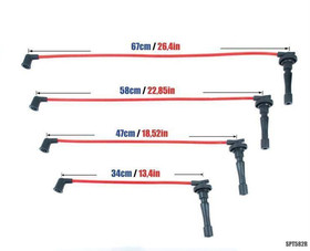 Przewody zapłonowe Honda CR-V I 2.0L B20 K20 95-01 Niebieskie