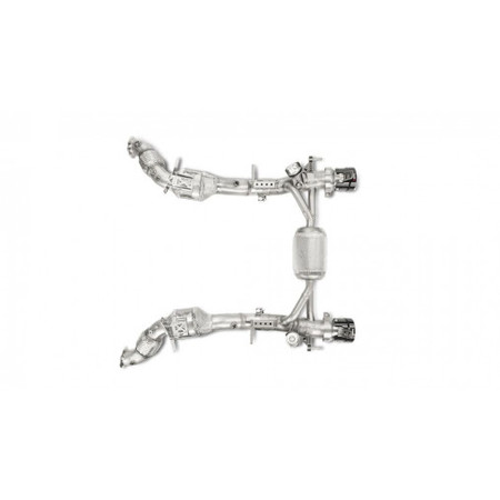 Ferrari 488 GTB/488 Spider Link Pipe Set w/o Cat Stainless Steel Akrapovic