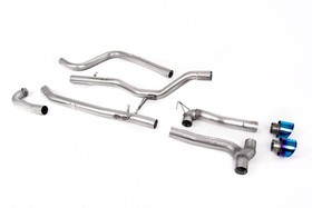 Cat-back Ford Fiesta MK8 1.0T EcoBoost ST-Line 3 & 5 Door ( Non-OPF/GPF Models Only ) - Dual Outlet Maxton Kits 2017 - 2019 ( Louder ) Milltek Sport