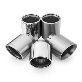 Straight polished stainless steel tip KPCP101/76DS with clamp