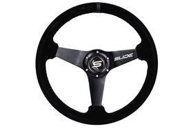 SLIDE steering wheel 350 mm suede black - 20 mm offset