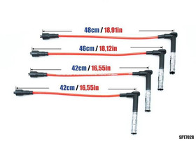 Ignition Leads Mercedes C180 E230 SLK200 Kompressor 93-03 Red