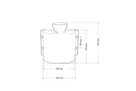 Oil Catch Tank grodziowy 1L Czarny