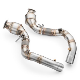 Downpipe BMW M8 F92 z katalizatorem HJS EURO 6 300 CPSI