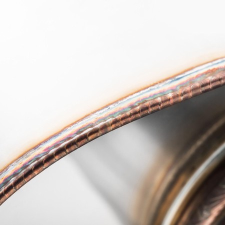 Sport Performance Exhaust Muffler E004 Elliptical – Embossed, Universal, Stainless Steel T304