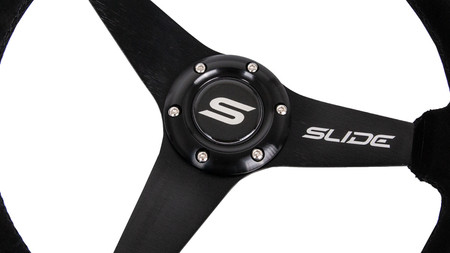 SLIDE steering wheel 350 mm suede black - 20 mm offset