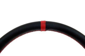 Kierownica sportowa PRO 350 mm czarna skórzana – offset 80 mm
