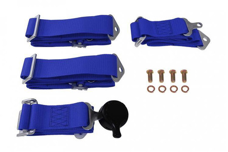 Racing harness 4-point 2" blue – with Quick Release mechanism