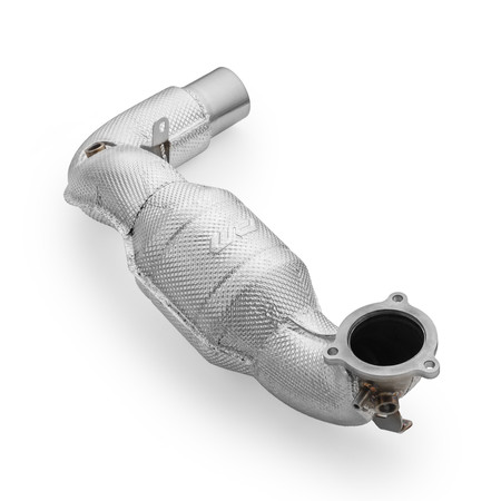 Downpipe Mercedes AMG A35 GPF W177 4MATIC DPF OFF with MS catalytic converter and heat shield