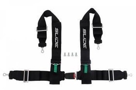 Racing seat belts SLIDE 4p 3" Black