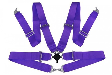 Pasy sportowe 4p 3" Purple - Quick