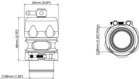 Blow Off Turbosmart Vee Port Pro 38mm Czarny