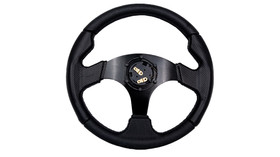 SLIDE steering wheel 320 mm leather black - 20 mm offset