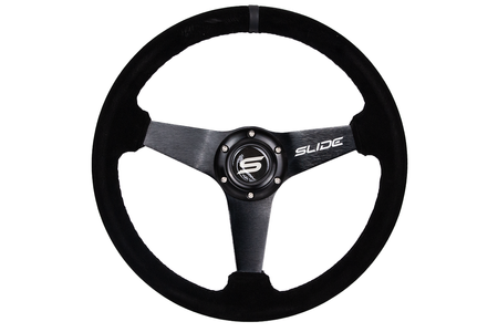 SLIDE steering wheel 350 mm suede black - 20 mm offset