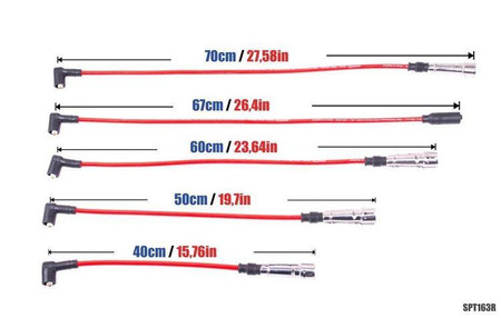 Ignition Leads Seat AROSA Skoda Octavia Volkswagen Corrado Polo 84-03 Red