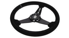 SLIDE steering wheel 350 mm suede black - 20 mm offset