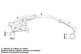 Exhaust manifold Mazda MX-5 1.8L 93-97 4-2-1