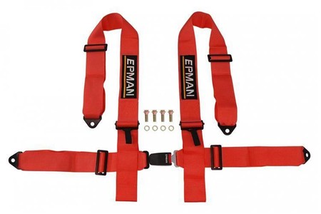 Racing seat belts 4p 3" EPMAN Red