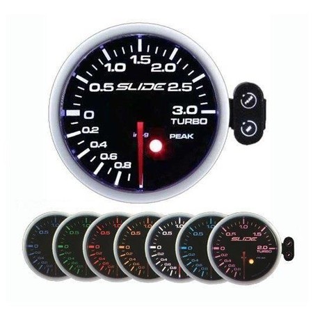 Zegar SLIDE PK - SC 52 mm - turbo elektroniczny 1–3 bar