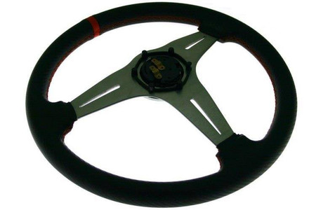 PRO sport steering wheel 350 mm red carbon – 20 mm offset